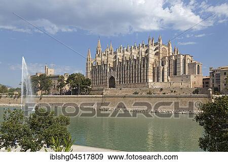 Stock Photo - Cathedral La Seu, Palma de Majorca, Spain, Europe. Fotosearch