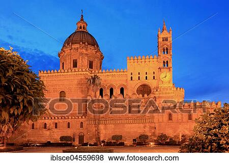 Cathedral Maria Santissima Assunta, Palermo, Sicily, Italy, Europe View Large Photo Image Stock Photo - Cathedral Maria Santissima Assunta, Palermo, Sicily, Italy, Europe. Fotosearch