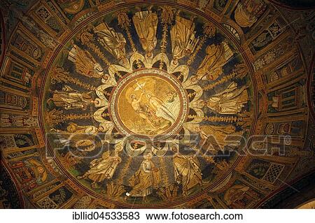 Ceiling mosaic, dome, Baptistery of the cathedral, Battistero Neoniano, Ravenna, Emilia-Romagna, Italy, Europe View Large Photo Image Stock Image - Ceiling mosaic, dome, Baptistery of the cathedral, Battistero Neoniano, Ravenna, Emilia-Romagna, Italy, Europe. Fotosearch