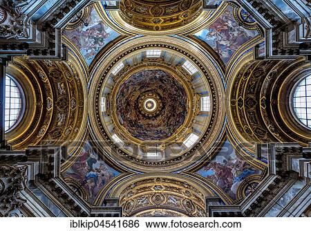 Ceiling of Sant'Agnese in Agone, Sant'Agnese, Piazza Navona, Rome, Lazio, Italy, Europe View Large Photo Image Stock Photograph - Ceiling of Sant'Agnese in Agone, Sant'Agnese, Piazza Navona, Rome, Lazio, Italy, Europe. Fotosearch
