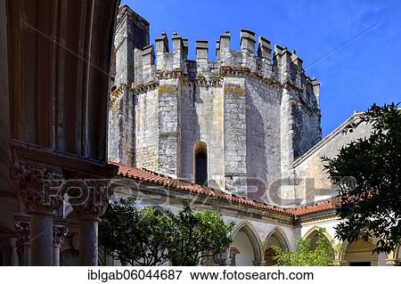 Cemetery cloister and rounded Templar Church, Castle and Convent of the Order of Christ, Tomar, Santarem district, Portugal, Europe View Large Photo Image Stock Photo - Cemetery cloister and rounded Templar Church, Castle and Convent of the Order of Christ, Tomar, Santarem district, Portugal, Europe. Fotosearch