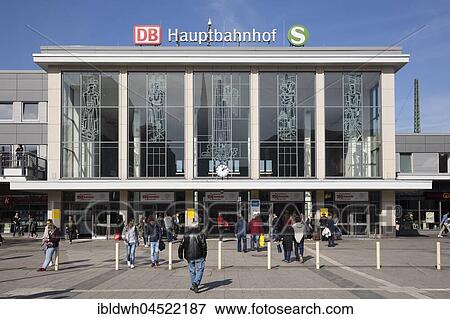 Stock Photo - Central Station, Dortmund, Ruhr Area, North Rhine-Westphalia, Germany, Europe. Fotosearch