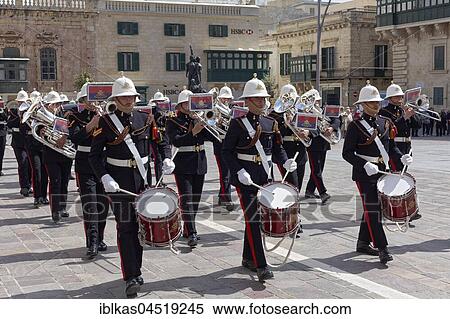 Changing of the guards in front of the Grand Duke Palace, St. Georg's Square, Valletta, Malta, Europe View Large Photo Image Stock Photography - Changing of the guards in front of the Grand Duke Palace, St. Georg's Square, Valletta, Malta, Europe. Fotosearch