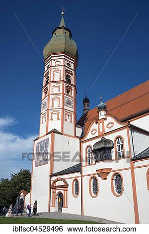 Church and tower, Cloister Andechs, Andechs, Upper Bavaria, Bavaria, Germany, Europe View Large Photo Image Stock Photograph - Church and tower, Cloister Andechs, Andechs, Upper Bavaria, Bavaria, Germany, Europe. Fotosearch