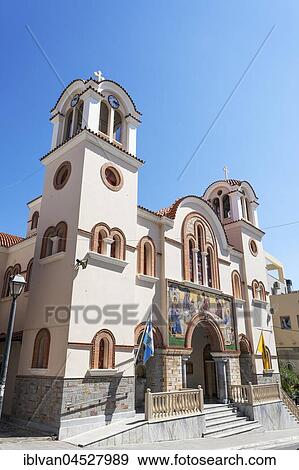 Church Hagia Trias, Agios Nikolaos, Crete, Greece, Europe View Large Photo Image Stock Photo - Church Hagia Trias, Agios Nikolaos, Crete, Greece, Europe. Fotosearch
