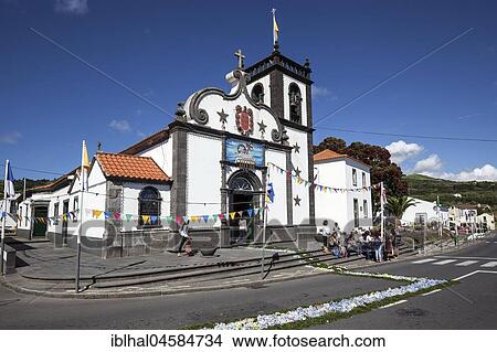 Church in Ginetes, island of Sao Migeul, Azores, Portugal, Europe View Large Photo Image Picture - Church in Ginetes, island of Sao Migeul, Azores, Portugal, Europe. Fotosearch