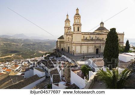 Church of La Encarnación, white village, Olvera, province of Cadiz, Andalusia, Spain, Europe View Large Photo Image Stock Photo - Church of La Encarnación, white village, Olvera, province of Cadiz, Andalusia, Spain, Europe. Fotosearch