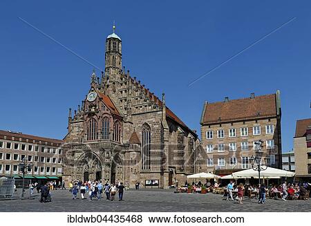 Church of Our Lady, Main Market, Sebald historic center, Nuremberg, Middle Franconia, Franconia, Bavaria, Germany, Europe View Large Photo Image Stock Photo - Church of Our Lady, Main Market, Sebald historic center, Nuremberg, Middle Franconia, Franconia, Bavaria, Germany, Europe. Fotosearch