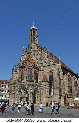 Church of Our Lady, Main Market, Sebald historic center, Nuremberg, Middle Franconia, Franconia, Bavaria, Germany, Europe View Large Photo Image Stock Photograph - Church of Our Lady, Main Market, Sebald historic center, Nuremberg, Middle Franconia, Franconia, Bavaria, Germany, Europe. Fotosearch