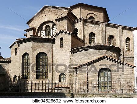 Stock Image - Church San Vitale, Basilika San Vitale, Ravenna, Emilia-Romagna, Italy, Europe. Fotosearch