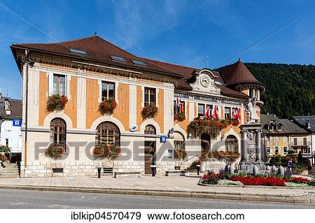 City Hall, Thônes, Haute-Savoie department, France, Europe View Large Photo Image Stock Photo - City Hall, Thônes, Haute-Savoie department, France, Europe. Fotosearch