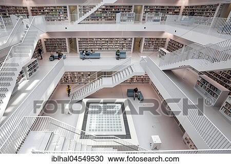 City Library, Interior, Stuttgart, Baden-Württemberg, Germany, Europe View Large Photo Image Stock Image - City Library, Interior, Stuttgart, Baden-Württemberg, Germany, Europe. Fotosearch