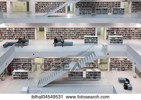 City Library, Interior, Stuttgart, Baden-Württemberg, Germany, Europe View Large Photo Image Stock Image - City Library, Interior, Stuttgart, Baden-Württemberg, Germany, Europe. Fotosearch