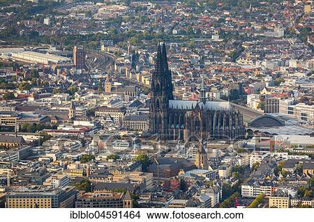 Picture - City of Cologne Cathedral, Cologne, Rhineland, North Rhine-Westphalia, Germany, Europe. Fotosearch
