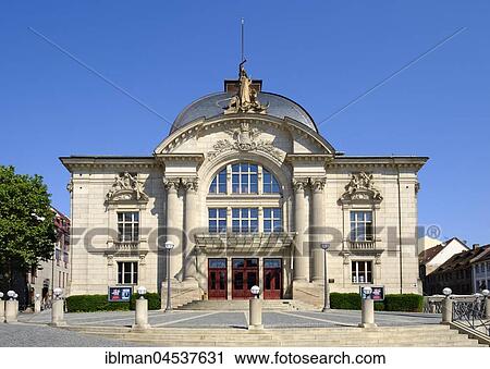 Stock Image - City theater Fürth, Fürth, Middle Franconia, Franconia, Bavaria, Germany, Europe. Fotosearch