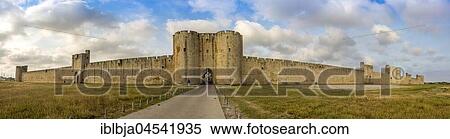 City wall, Aigues-Mortes, Languedoc-Roussillon, France, Europe View Large Photo Image Stock Photography - City wall, Aigues-Mortes, Languedoc-Roussillon, France, Europe. Fotosearch