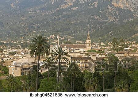 Stock Photograph - Cityscape, Sóller, Majorca, Spain, Europe. Fotosearch