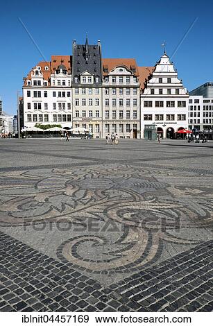 Cobblestone pavement with city arms, market, Leipzig, Saxony, Germany, Europe View Large Photo Image Stock Photo - Cobblestone pavement with city arms, market, Leipzig, Saxony, Germany, Europe. Fotosearch