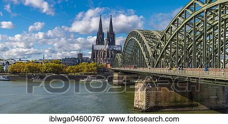 Cologne Cathedral, Old Town Riverside, Rhine, Cologne, Rhineland, North Rhine-Westphalia, Germany, Europe View Large Photo Image Stock Photo - Cologne Cathedral, Old Town Riverside, Rhine, Cologne, Rhineland, North Rhine-Westphalia, Germany, Europe. Fotosearch