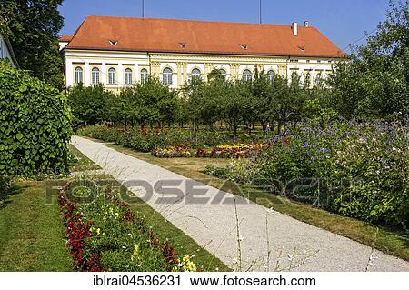 Colorful flower beds and historical orchard, court garden, palace garden, Dachau castle, Dachau, Upper Bavaria, Bavaria, Germany, Europe View Large Photo Image Stock Image - Colorful flower beds and historical orchard, court garden, palace garden, Dachau castle, Dachau, Upper Bavaria, Bavaria, Germany, Europe. Fotosearch