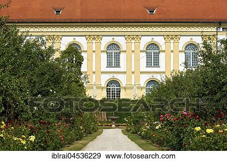 Colorful flower beds in front of castle facade, court yard, castle garden, Dachau Castle, Dachau, Upper Bavaria, Bavaria, Germany, Europe View Large Photo Image Stock Photo - Colorful flower beds in front of castle facade, court yard, castle garden, Dachau Castle, Dachau, Upper Bavaria, Bavaria, Germany, Europe. Fotosearch