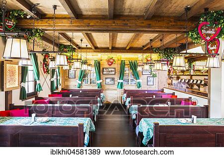 Stock Photo - Construction of the Marstall marquee tent, Oktoberfest 2017, Theresienwiese, Munich, Upper Bavaria, Bavaria, Germany, Europe. Fotosearch