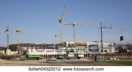 Construction site, new building of a branch Deutsche Bundesbank, Dortmund, Ruhr area, North Rhine-Westphalia, Germany, Europe View Large Photo Image Stock Image - Construction site, new building of a branch Deutsche Bundesbank, Dortmund, Ruhr area, North Rhine-Westphalia, Germany, Europe. Fotosearch