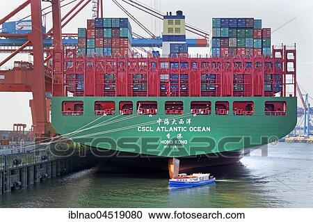 Container ship in the port of Hamburg, container terminal Eurogate, Hamburg, Germany, Europe View Large Photo Image Stock Image - Container ship in the port of Hamburg, container terminal Eurogate, Hamburg, Germany, Europe. Fotosearch