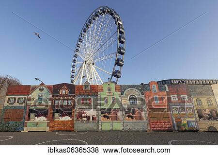 Corona Lockdown, deserted Christmas market with Ferris wheel and distance markers on the ground, Burgplatz, Düsseldorf Old Town, Düsseldorf, North Rhine-Westphalia, Germany, Europe View Large Photo Image Stock Photo - Corona Lockdown, deserted Christmas market with Ferris wheel and distance markers on the ground, Burgplatz, Düsseldorf Old Town, Düsseldorf, North Rhine-Westphalia, Germany, Europe. Fotosearch