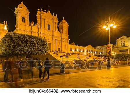 Corso Vittorio Emanuele, Cathedral Dom San Nicolò, Noto, UNESO World Heritage Site, Vale di Noto, Province of Syracuse, Sicily, Italy, Europe View Large Photo Image Stock Image - Corso Vittorio Emanuele, Cathedral Dom San Nicolò, Noto, UNESO World Heritage Site, Vale di Noto, Province of Syracuse, Sicily, Italy, Europe. Fotosearch