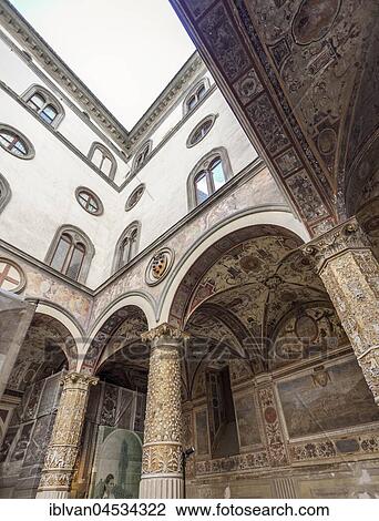 Courtyard of the Palazzo Vecchio, Piazza della Signoria, Florence, Tuscany, Italy, Europe View Large Photo Image Stock Image - Courtyard of the Palazzo Vecchio, Piazza della Signoria, Florence, Tuscany, Italy, Europe. Fotosearch