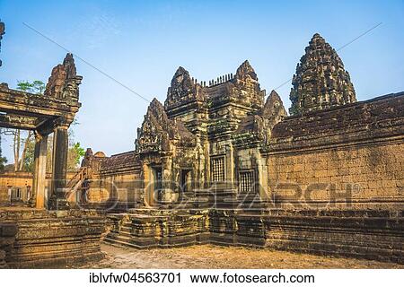 Courtyard, Prasat and Mandapa, Temple Ruins, Banteay Samre Temple, Angkor Archaeological Park, Siem Reap Province, Cambodia, Asia View Large Photo Image Stock Image - Courtyard, Prasat and Mandapa, Temple Ruins, Banteay Samre Temple, Angkor Archaeological Park, Siem Reap Province, Cambodia, Asia. Fotosearch