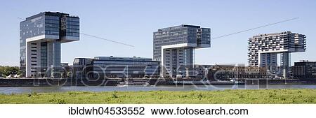 Crane houses on the Rhine, Rhine river, Cologne, North Rhine-Westphalia, Germany, Europe View Large Photo Image Stock Image - Crane houses on the Rhine, Rhine river, Cologne, North Rhine-Westphalia, Germany, Europe. Fotosearch