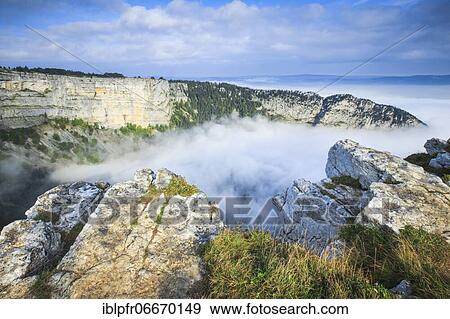 Stock Photo - Creux du Van, Neuchâtel, Switzerland, Europe. Fotosearch