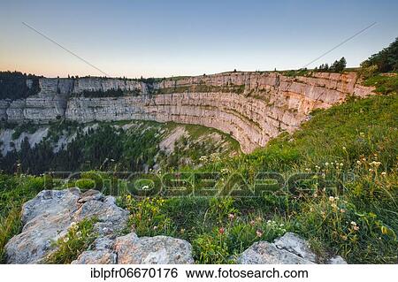 Stock Photograph - Creux du Van, Neuchâtel, Switzerland, Europe. Fotosearch