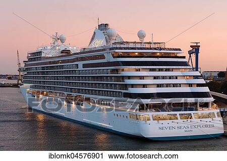 Cruise ship Seven Seas Explorer, year of construction 2016, 224m, Overseas port, Rostock, Mecklenburg-Western Pomerania, Germany, Europe View Large Photo Image Stock Image - Cruise ship Seven Seas Explorer, year of construction 2016, 224m, Overseas port, Rostock, Mecklenburg-Western Pomerania, Germany, Europe. Fotosearch