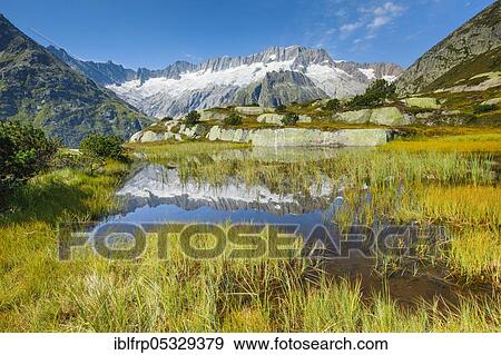 Stock Photo - Dammastock, 3630m, Göscheneralp, Uri, Switzerland, Goescheneralp, Europe. Fotosearch