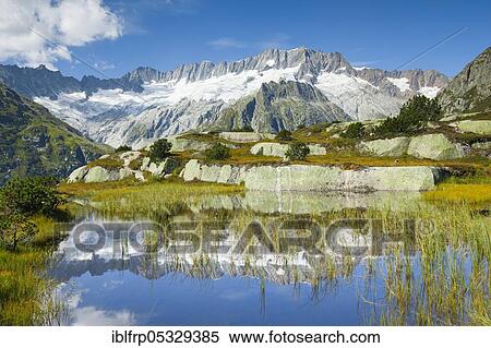 Stock Photography - Dammastock, 3630m, Göscheneralp, Uri, Switzerland, Goescheneralp, Europe. Fotosearch