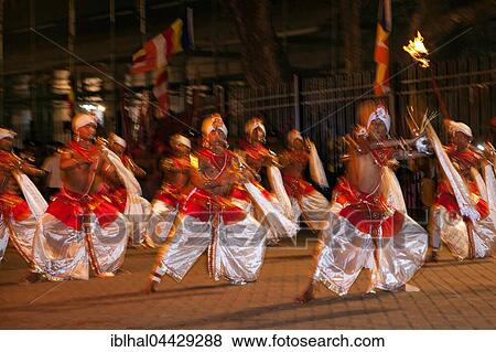 Dance troupe, Kandy Dancers in traditional costumes, Esala Perahera Buddhist festival, Kandy, Central Province, Sri Lanka, Asia View Large Photo Image Stock Photo - Dance troupe, Kandy Dancers in traditional costumes, Esala Perahera Buddhist festival, Kandy, Central Province, Sri Lanka, Asia. Fotosearch