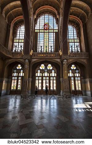 Decorated lead glass windows in the historic hospital complex Hospital de Sant Pau, Barcelona, Spain View Large Photo Image Stock Image - Decorated lead glass windows in the historic hospital complex Hospital de Sant Pau, Barcelona, Spain. Fotosearch