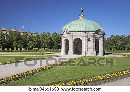Stock Photo - Diana Temple, Hofgarten, Munich, Upper Bavaria, Germany, Europe. Fotosearch