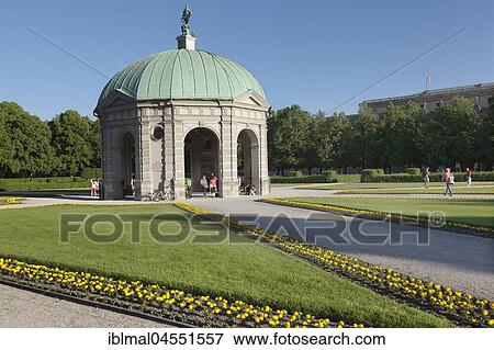 Stock Photo - Diana Temple, Hofgarten, Munich, Upper Bavaria, Germany, Europe. Fotosearch