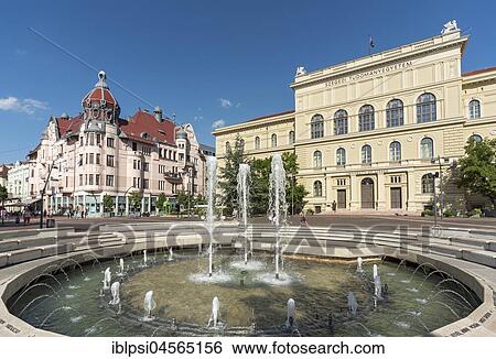 Dugonics Fountain Square with Unger-Mayer House and University building, Szeged, Hungary, Europe View Large Photo Image Stock Photograph - Dugonics Fountain Square with Unger-Mayer House and University building, Szeged, Hungary, Europe. Fotosearch