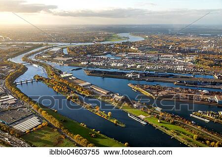 Duisport, view of the port, Rhine-Herne-Canal and Ruhr, Rhine, Ruhr estuary, Duisburg, Ruhr area, North Rhine-Westphalia, Germany, Europe View Large Photo Image Stock Photography - Duisport, view of the port, Rhine-Herne-Canal and Ruhr, Rhine, Ruhr estuary, Duisburg, Ruhr area, North Rhine-Westphalia, Germany, Europe. Fotosearch