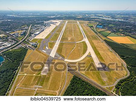 Düsseldorf Airport, runway, aerial photo, Düsseldorf, Rhineland, North Rhine-Westphalia, Germany, Europe View Large Photo Image Stock Photography - Düsseldorf Airport, runway, aerial photo, Düsseldorf, Rhineland, North Rhine-Westphalia, Germany, Europe. Fotosearch