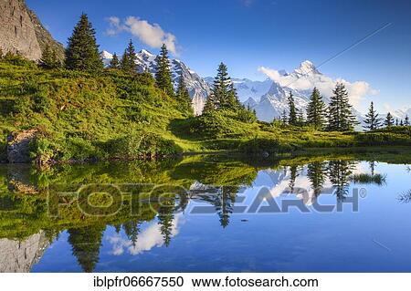 Eiger, Monk, Switzerland, Europe View Large Photo Image Stock Image - Eiger, Monk, Switzerland, Europe. Fotosearch