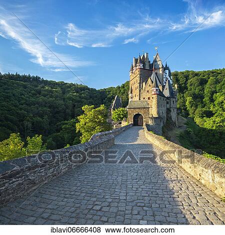 Stock Photo - Eltz Castle, Wierschem, Münstermaifeld, Rhineland-Palatinate, Germany, Europe. Fotosearch