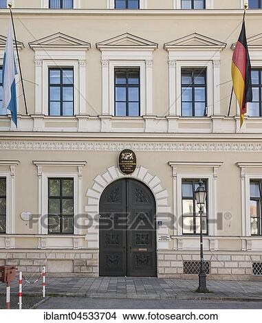 Entrance Bavarian Ministry of the Interior for Construction and Transport, Munich, Upper Bavaria, Bavaria, Germany, Europe View Large Photo Image Picture - Entrance Bavarian Ministry of the Interior for Construction and Transport, Munich, Upper Bavaria, Bavaria, Germany, Europe. Fotosearch