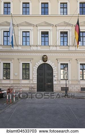 Entrance Bavarian Ministry of the Interior for Construction and Transport, Upper Bavaria, Bavaria, Germany, Europe View Large Photo Image Stock Image - Entrance Bavarian Ministry of the Interior for Construction and Transport, Upper Bavaria, Bavaria, Germany, Europe. Fotosearch