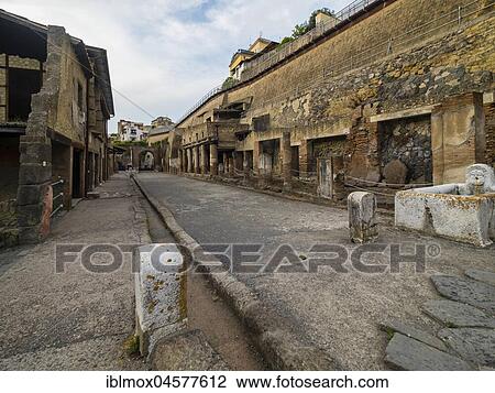 Ercolano, Herculaneum, excavation site, Gulf of Naples, Campania, Italy, Europe View Large Photo Image Stock Image - Ercolano, Herculaneum, excavation site, Gulf of Naples, Campania, Italy, Europe. Fotosearch